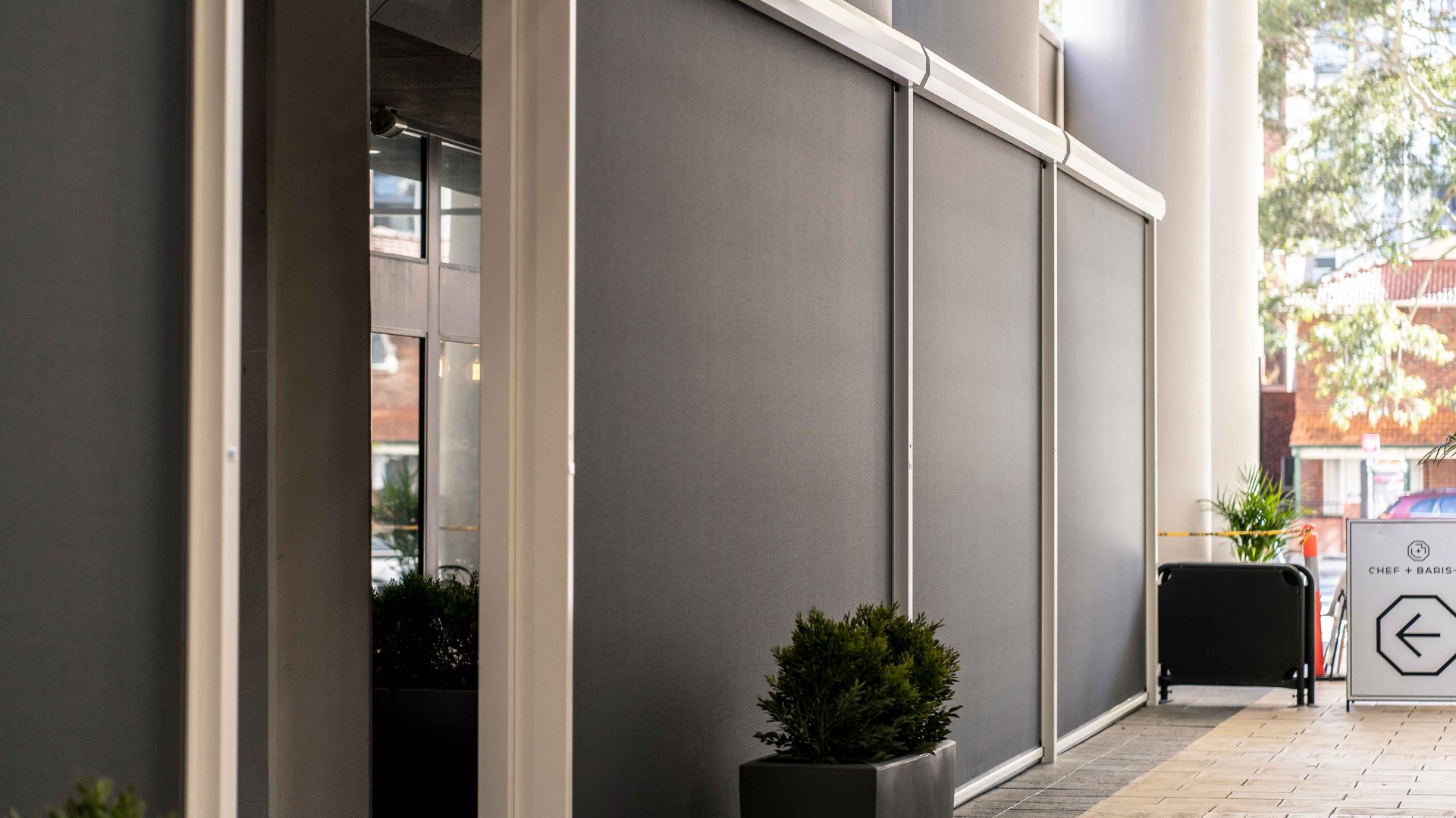 Outdoor blinds installed on a Perth home