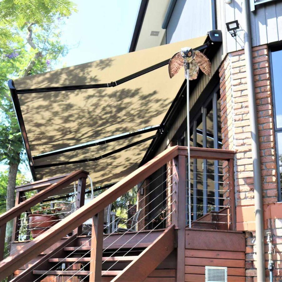 An awning over a patio